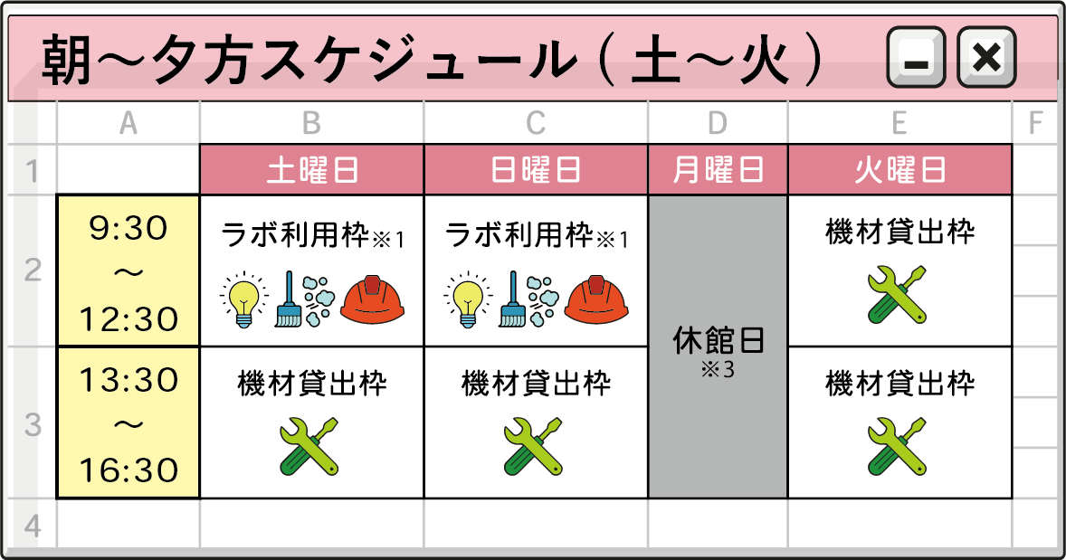 スケジュール１